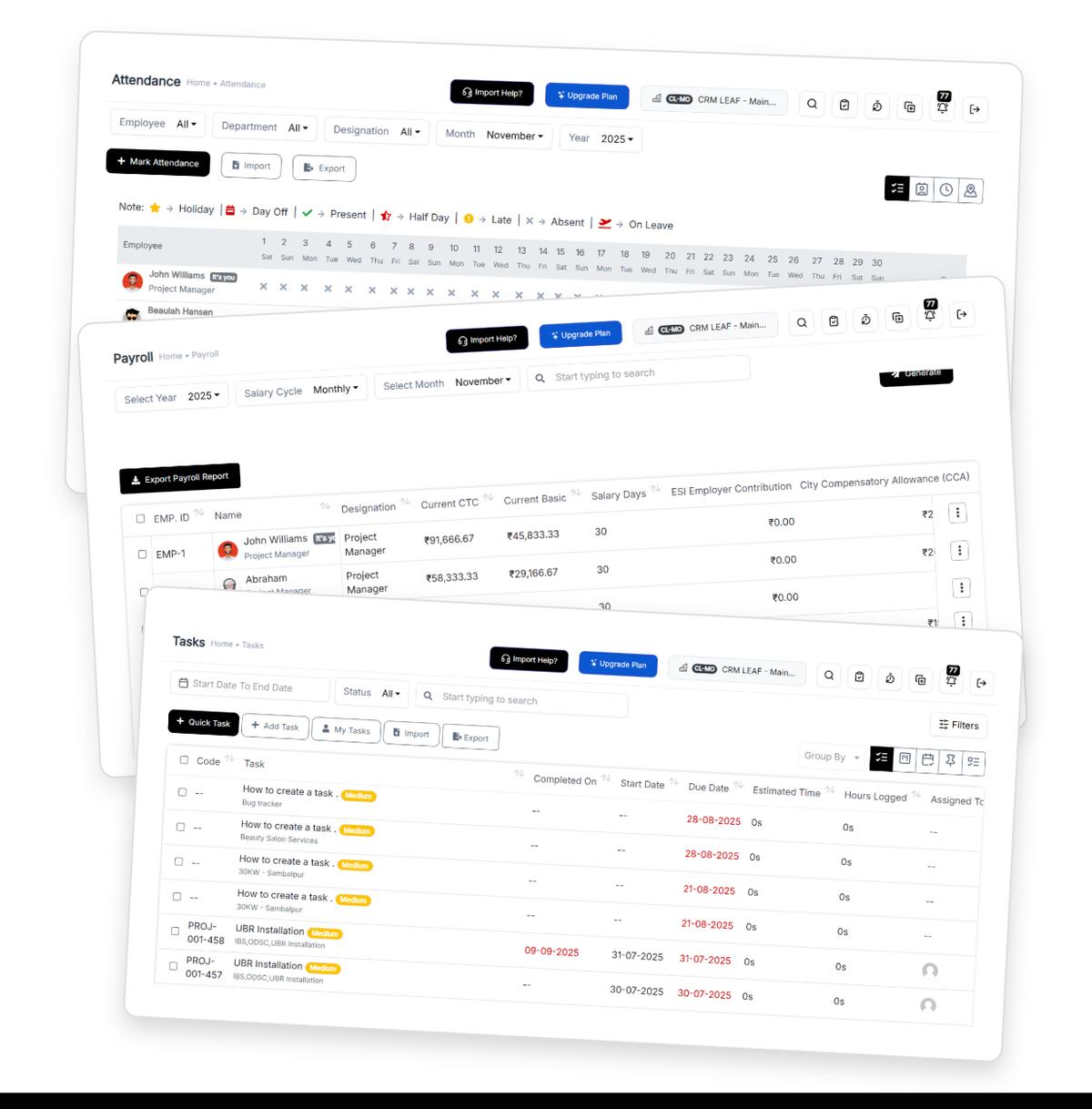 Today - CrmLeaf Is a Business-in-a-Box ERP