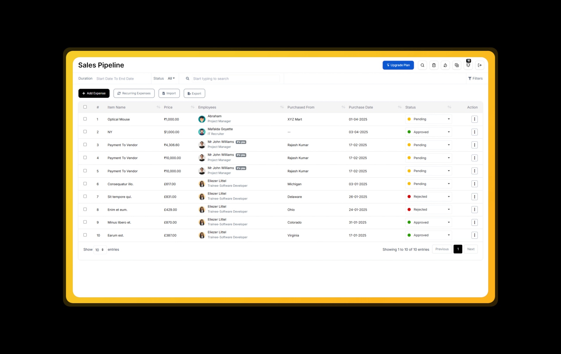Preload Sales Pipeline