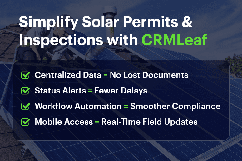 Simplify Solar Permits & Inspections with CRMLeaf