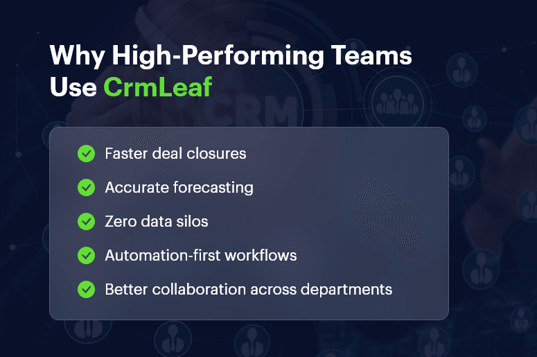 Why High-Performing Teams Use CrmLeaf