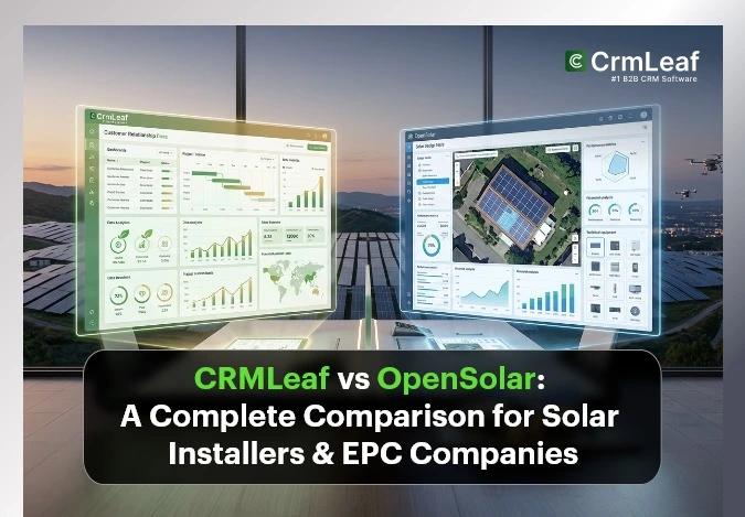 CRMLeaf vs OpenSolar: A Complete Comparison for Solar Installers & EPC Companies